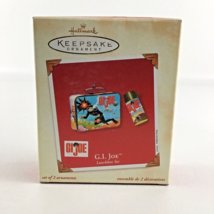 Hallmark Keepsake Christmas Ornament G.I. Joe Lunchbox Thermos Set Vintage 2002 - £23.70 GBP