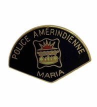 Maria Amerindienne Quebec Canada Police Department Enamel Lapel Hat Pin - £12.23 GBP