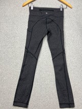 Lululemon Cropped Legging Womens Size 2 Luxtreme Heathered Sport Outdoor - £23.45 GBP