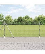 vidaXL Fence Posts with Base Plates 26 pcs Ø32mm 90cm Galvanised Steel - $7,299.97 MXN