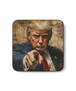 PRESIDENT DONALD TRUMP &quot;I WANT YOU&quot; HARDBOARD BACK COASTER - $17.49