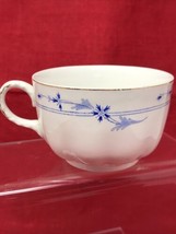 Johnson Brothers Blue Leaf Scalloped w/ Bands Gold Trim England - Cup - £11.59 GBP