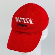 Universal Studios Hat Red Embroidered Baseball Cap Adjustable One Size NWOT - £10.32 GBP