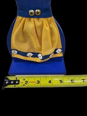 Vintage Butticki Sweden Wood Girl Candle Holder Scandinavian Folk Art 10" MCM Item image 7