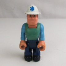 Vintage 1979 Fisher Price Husky Helper Medical Construction Worker 3.5&quot; Figure - £7.66 GBP