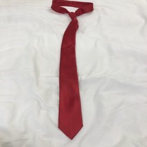 J. Ferrar Solid Bright Red Tie Polyester - $7.69