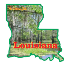 3&quot; louisiana the pelican state bumper sticker decal usa made - £21.67 GBP