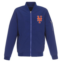 MLB New York Mets Lightweight Nylon Bomber Jacket  Embroidered Logo  - £96.50 GBP