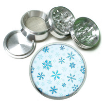 Popular Patterns Snowflake D9 63mm Aluminum Kitchen Grinder 4 Piece Herbs - £13.36 GBP