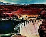 Hoover Dam Vue Clark Comté Nevada Nv Unp Chrome Carte Postale A10 - $4.04