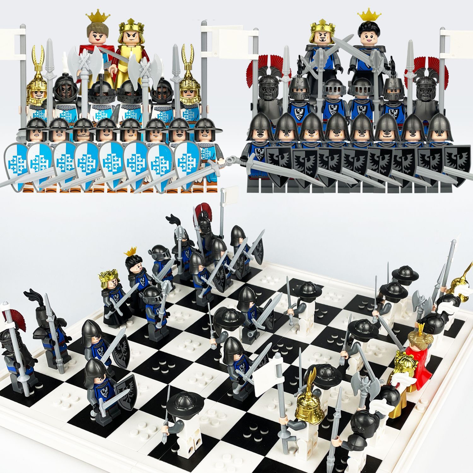 Brickwarriors Custom Sallet Medieval Helmet – Minifigure Headgear, Pick Your Color