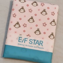 Soft Absorbent Monkey Print Bamboo Cotton Blanket - $9.90