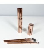 Cala Rose Gold Make Up Brush Set 3 PC Travel Set w/ Design NEW - £7.77 GBP