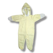 Big Bird Sesame Street Fleece Baby Bunting Snowsuit Hooded Yellow 6-12 Mo - £11.26 GBP