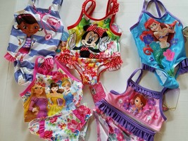 Disney Various Characters Infant Toddler Various Swimsuits 18M 2T 3T 5T NWT - £11.16 GBP