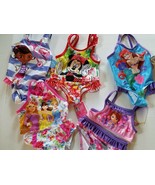 Disney Various Characters Infant Toddler Various Swimsuits 18M 2T 3T 5T NWT - £11.00 GBP