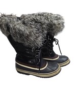 Sorel Women&#39;s Joan of Arctic Winter Boots Waterproof Black Faux Fur Trim... - $657.98 MXN