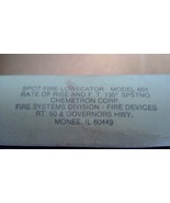 Chemetron Corp Spot Fire Lowecator Model: 601 Rate to Rise and F.T. 135*... - €10,85 EUR