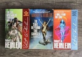 Lot of 3 books by Robert A. Heinlein PB Cat Fear No Evil Beyond The Sunset - £11.58 GBP