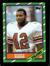 1986 Topps #362 Gerald Riggs Nm Falcons *XR31335 - £1.15 GBP