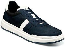 Stacy Adams Currier Moc Toe Lace Up Sneaker Strip Walking Shoe Navy 2551... - £79.23 GBP