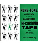 Pure-Tone Magnetic Recording Tape Reel To Reel  - $7.80