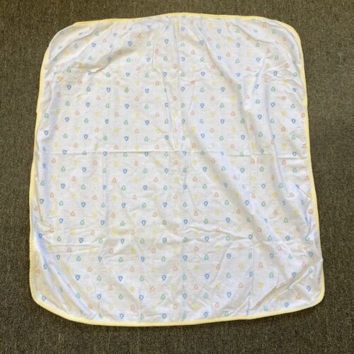 Vintage Health-Tex 100% Cotton Baby Receiving Blanket Teddy Bears USA Made - $16.83