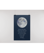 Moon Poster Print, Full Moon Posters, Moon quote Print, Poster Moon Quote  - £13.43 GBP