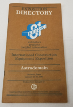 Conexpo 1981 Industrial Construction Directory Houston Astrodomain Equip... - £14.98 GBP