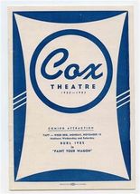 Cox Theatre Program Julie Harris I Am Camera 1952 Cincinnati Ohio - $15.84