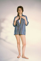 Jacqueline Bisset Full Length Sexy Pose Open Blue Shirt Cleavage 11x17 Poster - $12.99