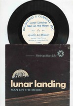 Lunar Landing Man on the Moon Apollo 11 Mission 33 1/3 Record &amp; Route Map - $11.88