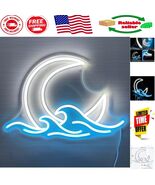 Cool Moon Neon Light – Perfect Gift for Anime Lovers and Decor Enthusiasts - $72.72 CAD