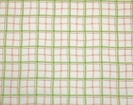 Kravet Plaiddance Parrot Green Pink Off White Plaid Multiuse Fabric By Yard 54&quot;W - £28.76 GBP