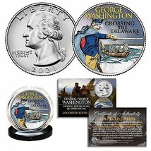2021 Washington Crossing the Delaware Quarter Genuine US Coin - COLORIZED - £7.68 GBP
