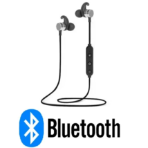 [New] Bluetooth Headphones Wireless Earbuds IN-LINE Mic Headset V5.0 Magnetic - £14.34 GBP