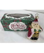 Old World Christmas Tree Ornament SANTA Gold Suit 4&quot; - $10.89