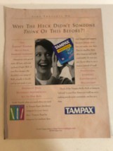1998 Tampax Tampons Vintage Print Ad Advertisement  pa5 - $7.91