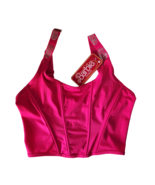 Barbie Pink Crop Top Bralette Corset Cami Y2K Size M Embellished Blingy ... - $496.34 MXN