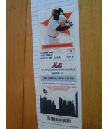 New York Mets Full Ticket Stub 9/10/2013 Vs. Washington Nationals Bobby ... - £2.15 GBP