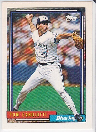 M) 1992 Topps Baseball Trading Card - Tom Candiotti #38 - $1.97