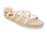 Boohoo Women Espadrille Gladiator Sandals Eliza Rope Up Size US 8 Cream ... - £9.49 GBP