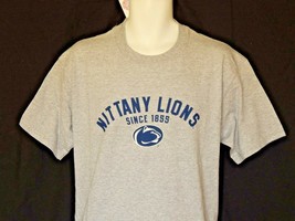 Mens T-Shirt Penn State Nittany Lions Size Medium Gray PSU Logo NEW Short Sleeve - £13.46 GBP