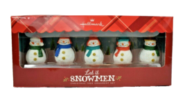 Hallmark Let it Snowmen 5 Piece Christmas Tree Ornament Set New Gary Head Artist - £9.64 GBP