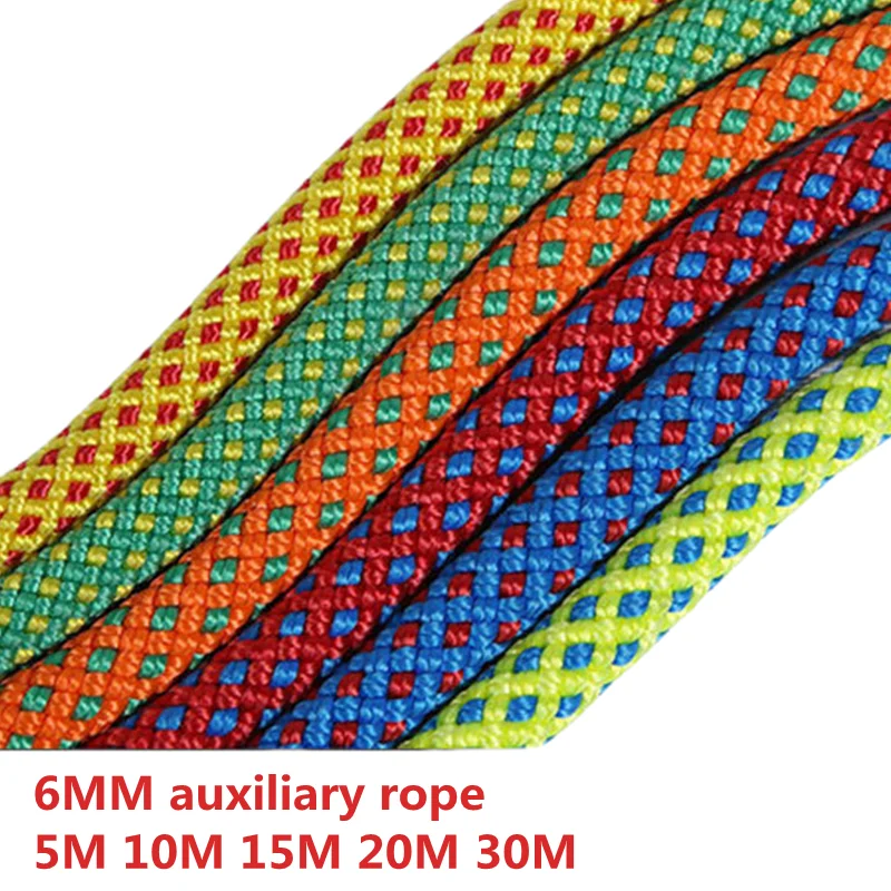 Climbing Rope Portable 6mm Non-slip Downhill Rope for Survival Parachute... - $13.13+