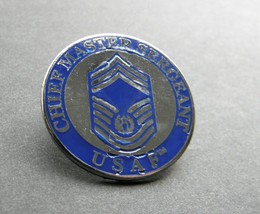 Chief Master Sergeant USAF Air Force Round Lapel Pin Badge 1.1 inches - $5.74