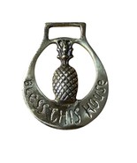 Brass Horse Bridle Medallion, Pineapple, Bless This House Made In England  - $15.63 CAD