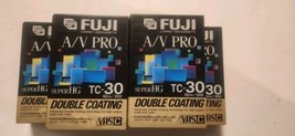 New Lot of 5 Fuji Film Pro VHS-C TC-30 Premium High Grade Camcorder Tape - $14.85