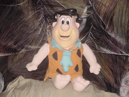 13&quot; Fred Flintstone Plush Doll By Mattel 1993 With Hard Rubber Head - £38.71 GBP