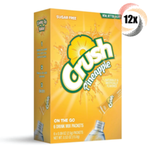 12x Packs Crush Pineapple Drink Mix Singles To Go | 6 Sticks Per Pack | ... - £24.39 GBP